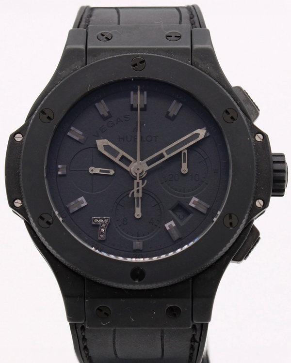 Hublot Big Bang "Las Vegas" L.E. 44MM Black Dial Leather Strap (301.CI.1110.HR.LVB17)