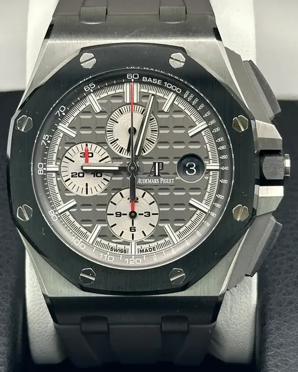 Audemars Piguet Royal Oak Offshore Chronograph 44MM Grey Dial Rubber Strap (26400IO.OO.A004CA.01)