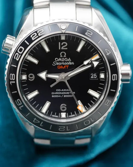 2024 Omega Seamaster Planet Ocean 600M GMT 43.5MM Black Dial Steel Bracelet (232.30.44.22.01.001)