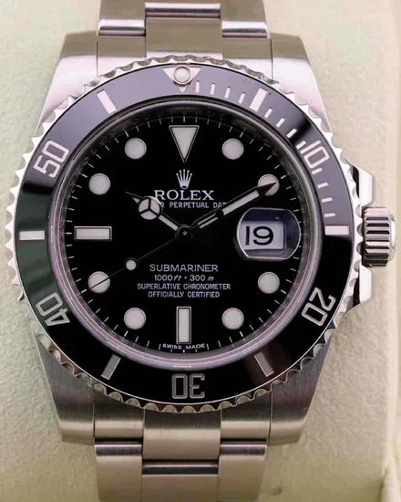 2010 Rolex Submariner Date 40MM Black Dial Oyster Bracelet (116610LN)