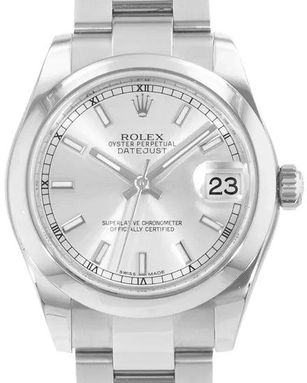 Rolex Datejust 31MM Silver Dial Oyster Bracelet (178240)