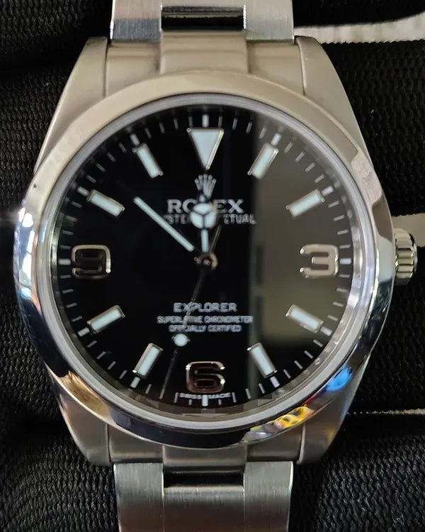 Rolex Explorer 39MM Black Dial Oyster Bracelet (214270)