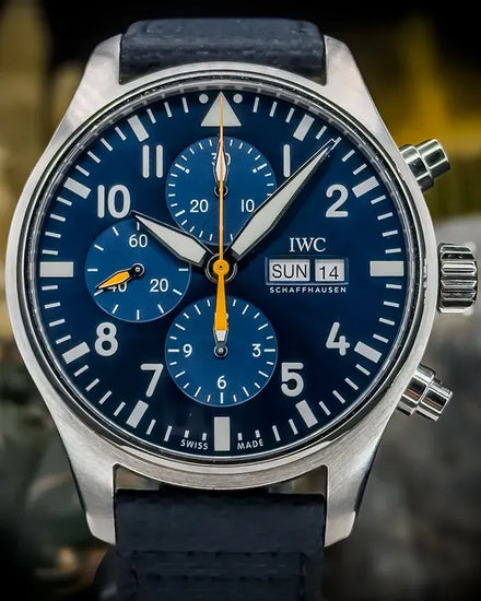 2022 IWC Schaffhausen Pilot 43MM Blue Dial Textile Strap (IW377729)