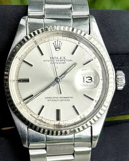 Rolex Datejust 36MM Silver "Pie Pan" Dial Jubilee Bracelet (1601)