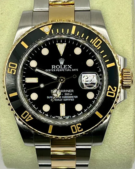 2012 Rolex Submariner Date 40MM Black Dial Two-Tone Oyster Bracelet (116613LN)