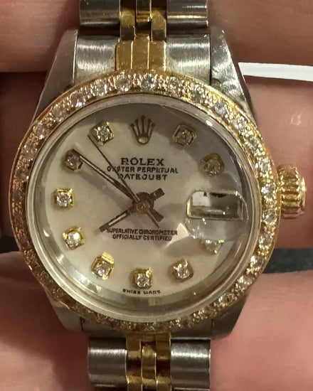 Rolex Lady-Datejust 26MM White Dial Two-Tone Jubilee Bracelet (69173)