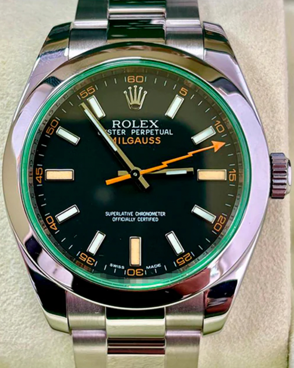 2011 Rolex Milgauss 40MM Black Dial Oyster Bracelet (116400GV)