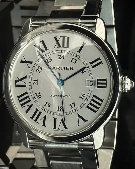 Cartier Ronde De Cartier Solo 42MM Silver Dial Steel Bracelet (W6701011)