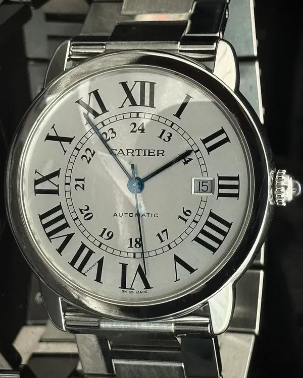 Cartier Ronde De Cartier Solo 42MM Silver Dial Steel Bracelet (3802)