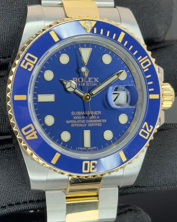 2015 Rolex Submariner Date "Bluesy" 40MM Blue Dial Two-Tone Oyster Bracelet (116613LB)