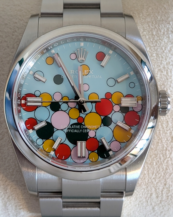 2023 Rolex Oyster Perpetual 36MM Turquoise "Celebration" Dial Oyster Bracelet (126000)