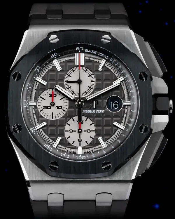 Audemars Piguet Royal Oak Offshore Chronograph 44MM Grey Dial Rubber Strap (26400IO.OO.A004CA.01)