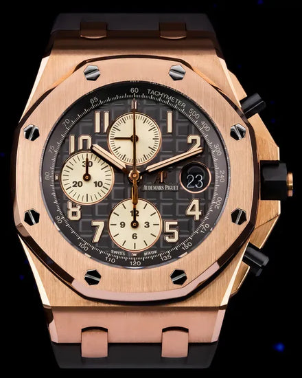 Audemars Piguet Royal Oak Offshore Chronograph 42MM Grey Dial Rubber Strap (26470OR.OO.A125CR.01)