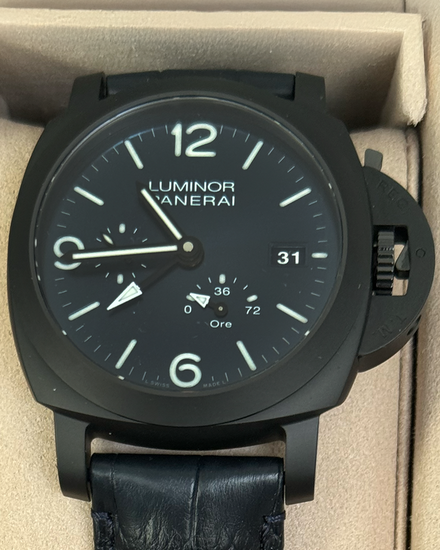 2025 Panerai Luminor GMT 44MM Blue Dial Leather Strap (PAM01574)