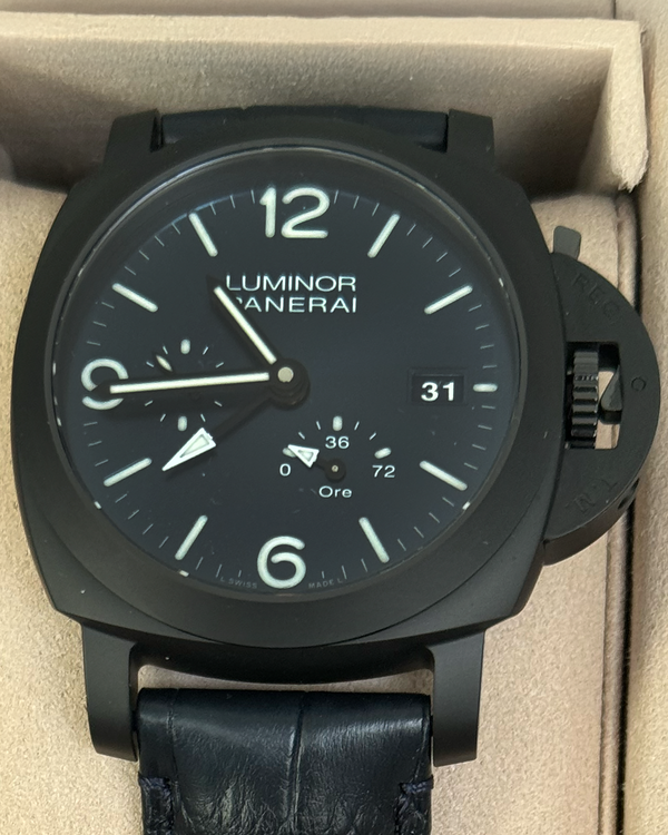 2025 Panerai Luminor GMT 44MM Blue Dial Leather Strap (PAM01574)