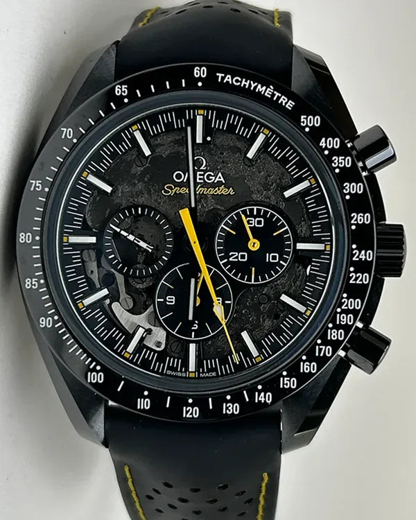2025 Omega Speedmaster Dark Side of the Moon "Apollo 8" 44.25MM Black Dial Rubber Strap (310.92.44.50.01.001)