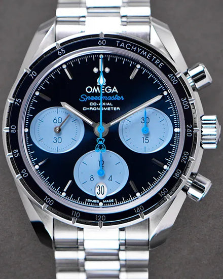 2025 Omega Speedmaster "Orbis Edition" S.E. 38MM Blue Dial Steel Bracelet (324.30.38.50.03.002)
