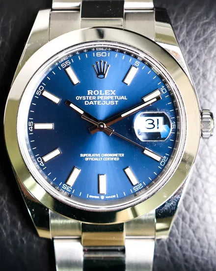 2024 Rolex Datejust 41MM Blue Dial Oyster Bracelet (126300)