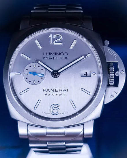 2018 Panerai Luminor Marina 3 Days 42MM Silver Dial Steel Bracelet (PAM00977)