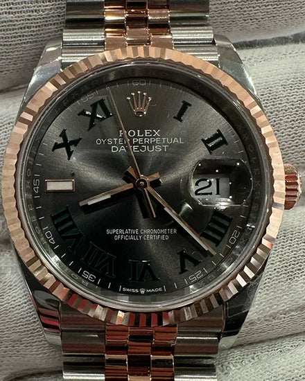 2025 Rolex Datejust "Wimbledon" 36MM Slate Dial Two-Tone Jubilee Bracelet (126231)