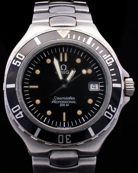 Omega Seamaster Chronometer 200M 36MM Quartz Black Dial Steel Bracelet (396.1062)