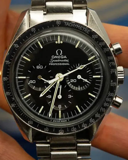 1969 (3 Mill. Serial) Omega Speedmaster Professional Moonwatch 42MM Black Dial Steel Bracelet (145.022-69 ST)