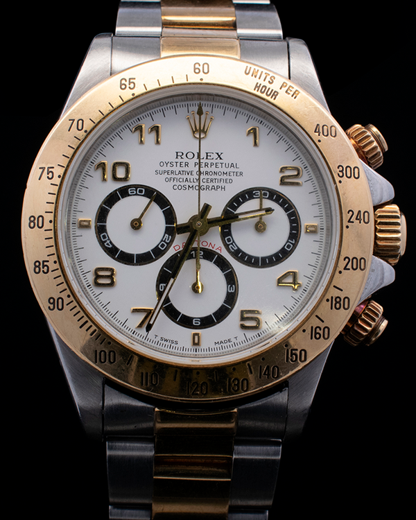 1998 Rolex Cosmograph Daytona 40MM White Dial Two-Tone Oyster Bracelet (16523)