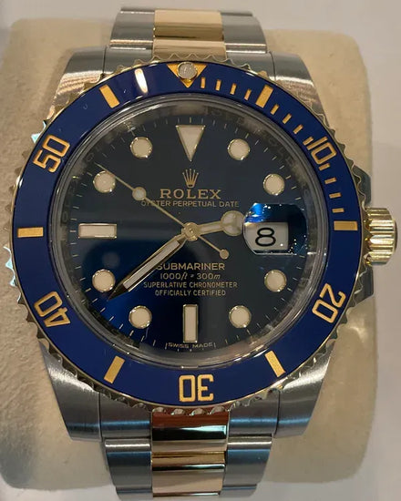 2018 Rolex Submariner Date "Bluesy" 40MM Blue Dial Two-Tone Oyster Bracelet (116613LB)