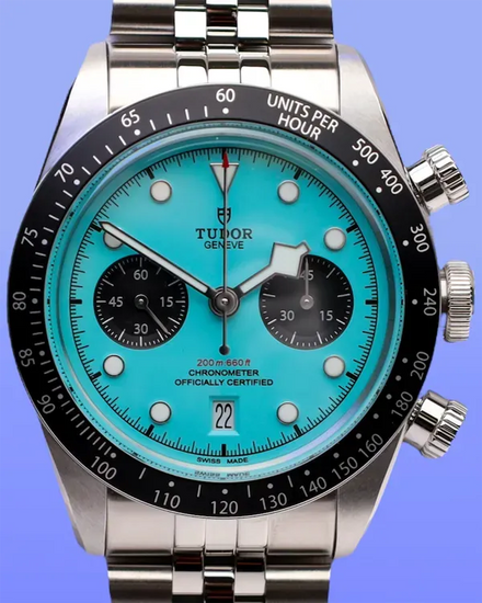 2025 Tudor Black Bay Chrono 41MM "Flamingo" Blue Dial Steel Bracelet (79360N)