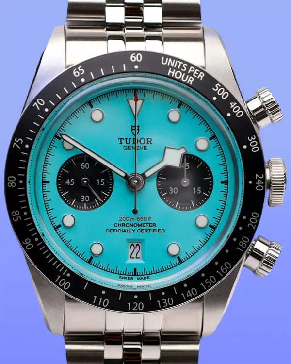 2025 Tudor Black Bay Chrono 41MM "Flamingo" Blue Dial Steel Bracelet (79360N)