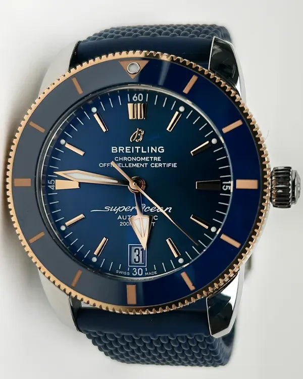 Breitling Superocean Heritage B20 42MM Blue Dial Rubber Strap (UB2010)