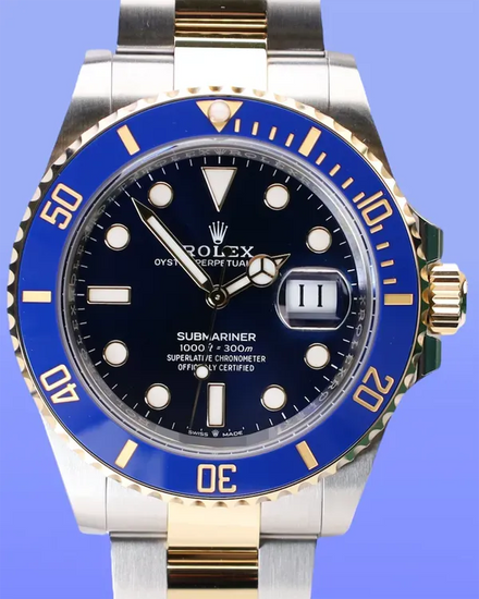 2025 Rolex Submariner Date "Bluesy" 41MM Blue Dial Two-Tone Oyster Bracelet (126613LB)