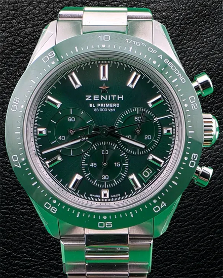 2024 Zenith Chronomaster Sport "Yoshida" S.E. 41MM Green Dial Steel Bracelet (03.3107.3600/56.M3100)