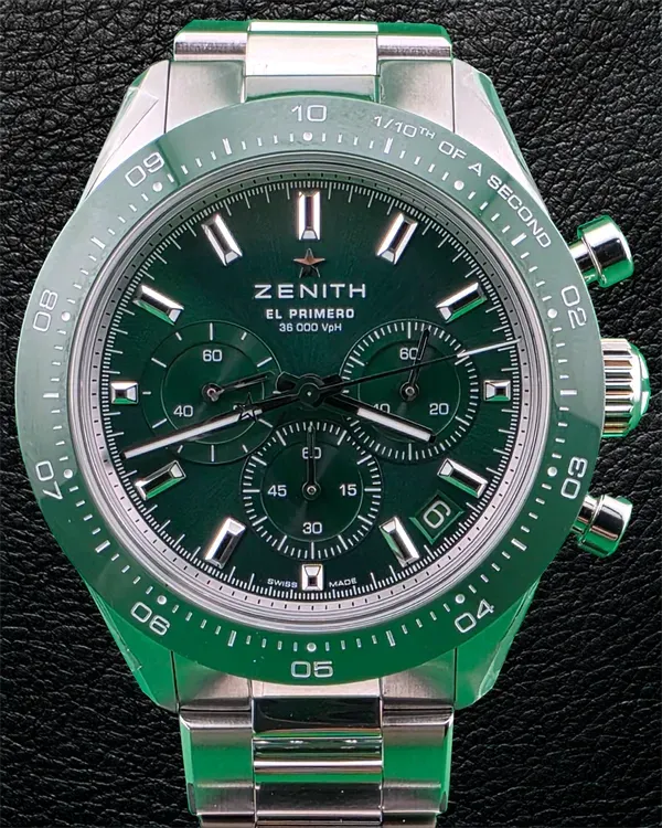 Zenith Chronomaster Sport "Yoshida" S.E. 41MM Green Dial Steel Bracelet (03.3107.3600/56.M3100)