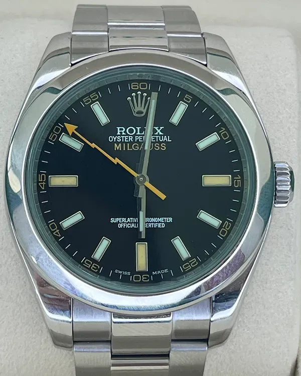 Rolex Milgauss 40MM Black Dial Oyster Bracelet (116400GV)