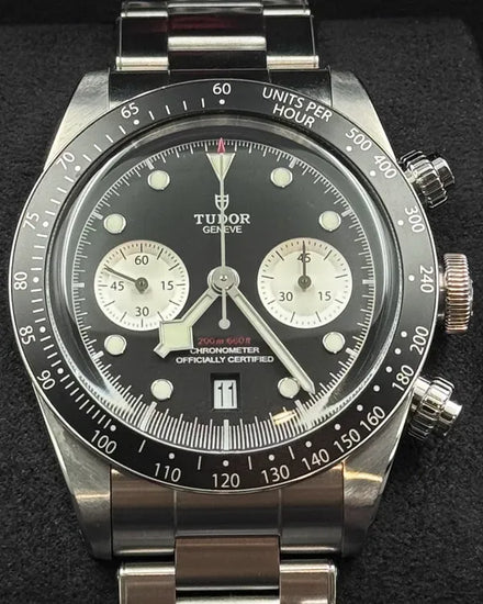 2021 Tudor Black Bay Chrono 41MM Black Dial Steel Bracelet (79360N)