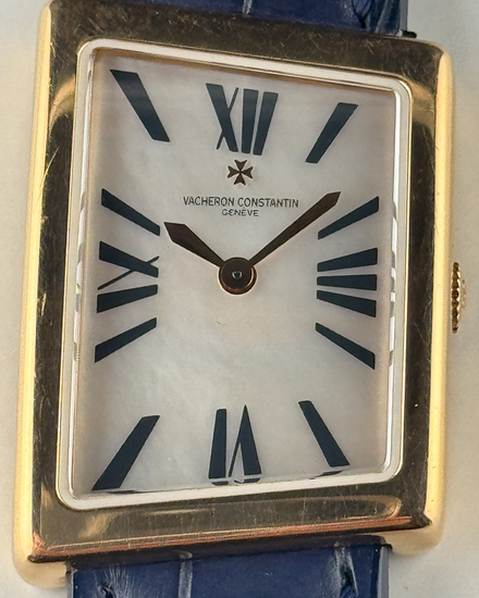 Rare Vacheron Constantin 1972 23MM Quartz Silver Dial Leather Strap (25021)