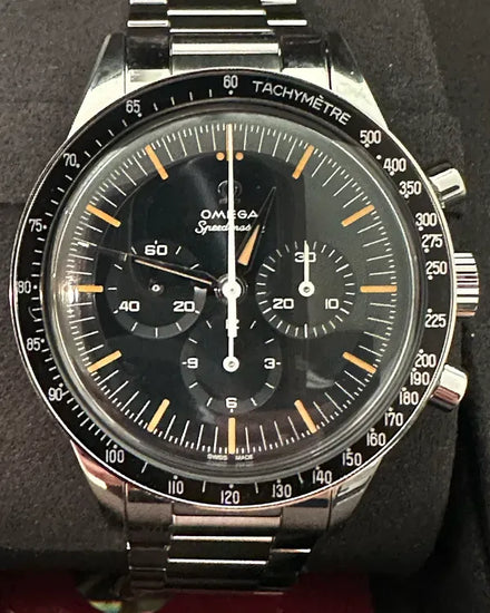 2025 Omega Speedmaster Anniversary Series "The First Omega In Space" 39.7MM Grey Dial Steel Bracelet (310.30.40.50.06.001)