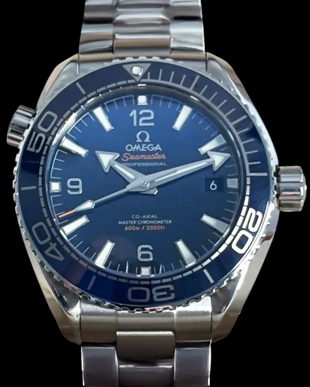 2023 Omega Seamaster Planet Ocean 600M 43.5MM Blue Dial Steel Bracelet (215.30.44.21.03.001)