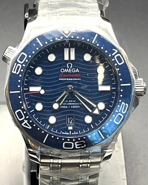 2025 Omega Seamaster Diver 300M 42MM Blue Dial Steel Bracelet (210.30.42.20.03.001)