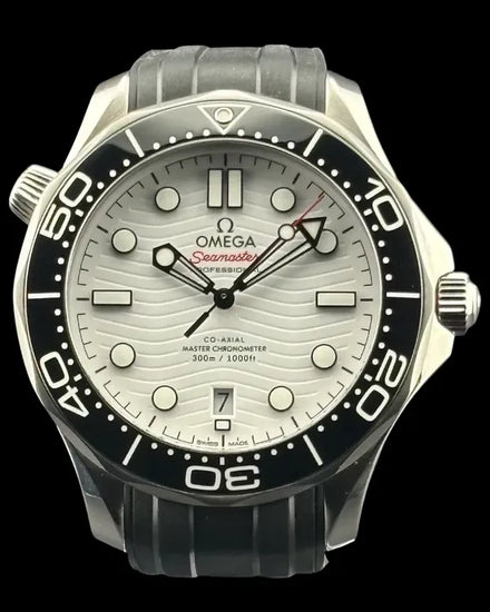 2024 Omega Seamaster Diver 300M 42MM White Dial Rubber Strap (210.32.42.20.04.001)
