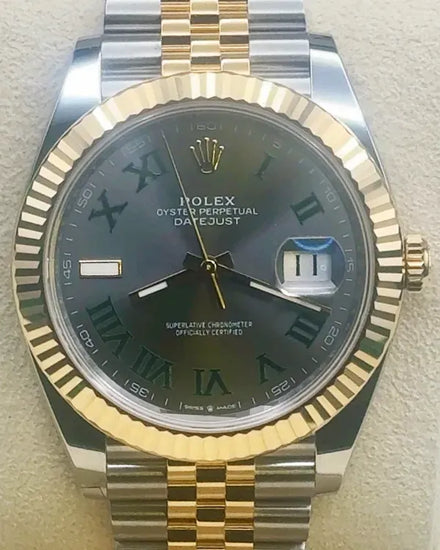 2025 Rolex Datejust "Wimbledon" 41MM Slate Dial Two-Tone Jubilee Bracelet (126333)