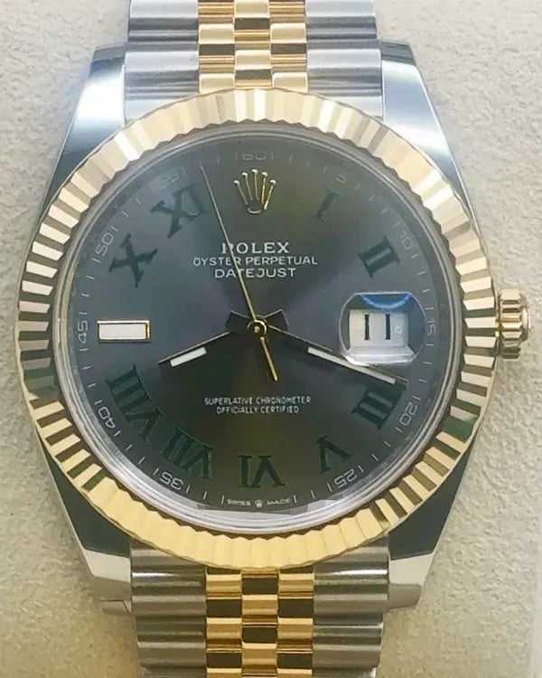 2025 Rolex Datejust "Wimbledon" 41MM Slate Dial Two-Tone Jubilee Bracelet (126333)