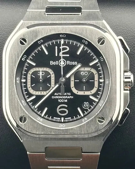 Bell & Ross BR 05 Chronograph 42MM Black Dial Steel Bracelet (BR05C-BL-ST/SST)