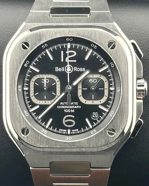 Bell & Ross BR 05 Chronograph 42MM Black Dial Steel Bracelet (BR05C-BL-ST/SST)