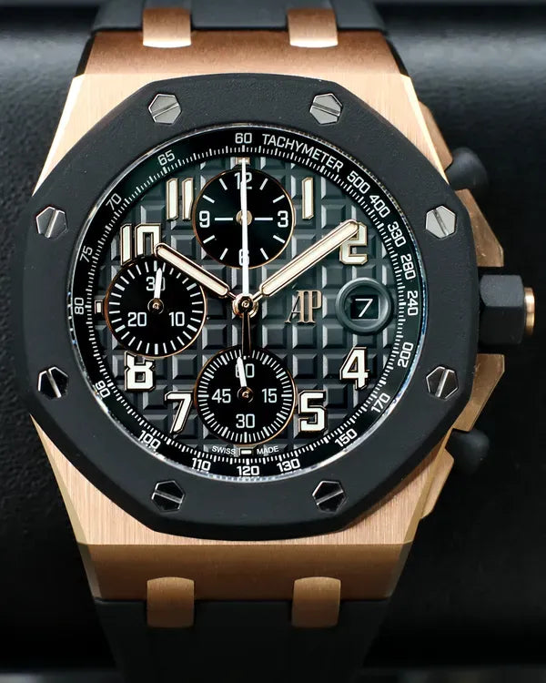 2025 Audemars Piguet Royal Oak Offshore Chronograph 42MM Black Dial Rubber Strap (26238OK.OO.A002CA.01)