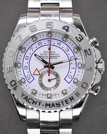 2011 Rolex Yacht-Master II 44MM White Dial White Gold Oyster Bracelet (116689)