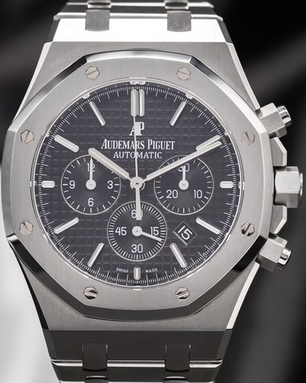 2015 Audemars Piguet Royal Oak Chronograph 41MM Black Dial Steel Bracelet (26320ST)