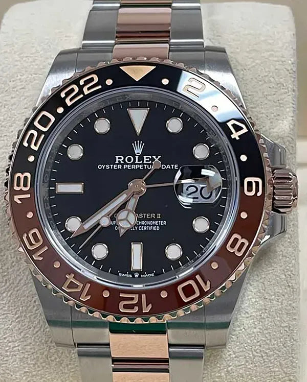 2020 Rolex GMT-Master II "Root Beer" 40MM Black Dial Two-Tone Oyster Bracelet (126711CHNR)