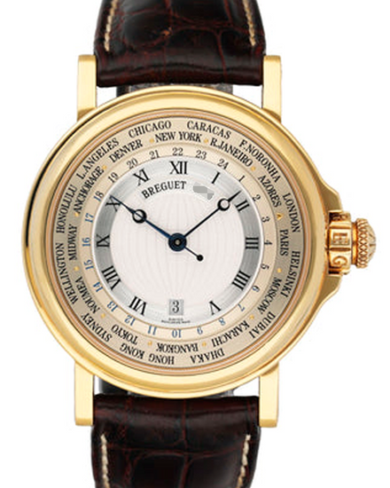 Breguet Marine 38MM Silver Dial Leather Strap (3700BA/12/9V6)